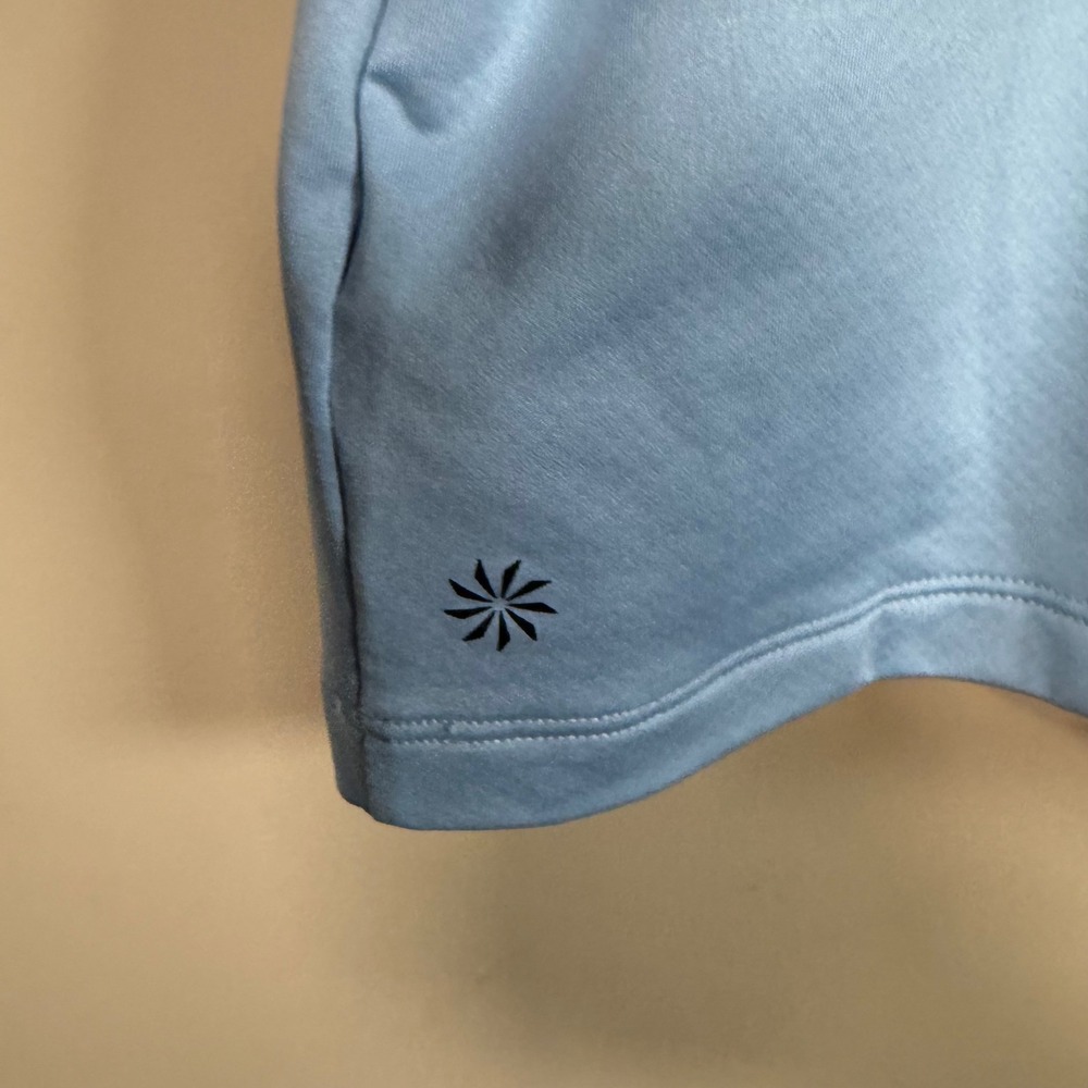 Athleta Whistler Blue Mock Neck Crop Top XL - Picture 7 of 9